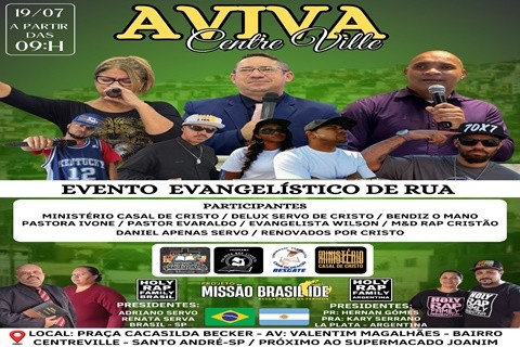 EVENTO EVANGELISTICO AVIVA SANTO ANDRÉ